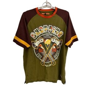 Blac Leaf Graphic T Shirt Men's Large Chopping Down The Comp Graphic Streetwear